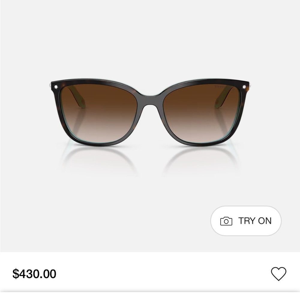 Tiffany & Co. Havana Brown Gradient Sunglasses with Tiffany Blue Accents! New 😎 - Picture 3 of 16